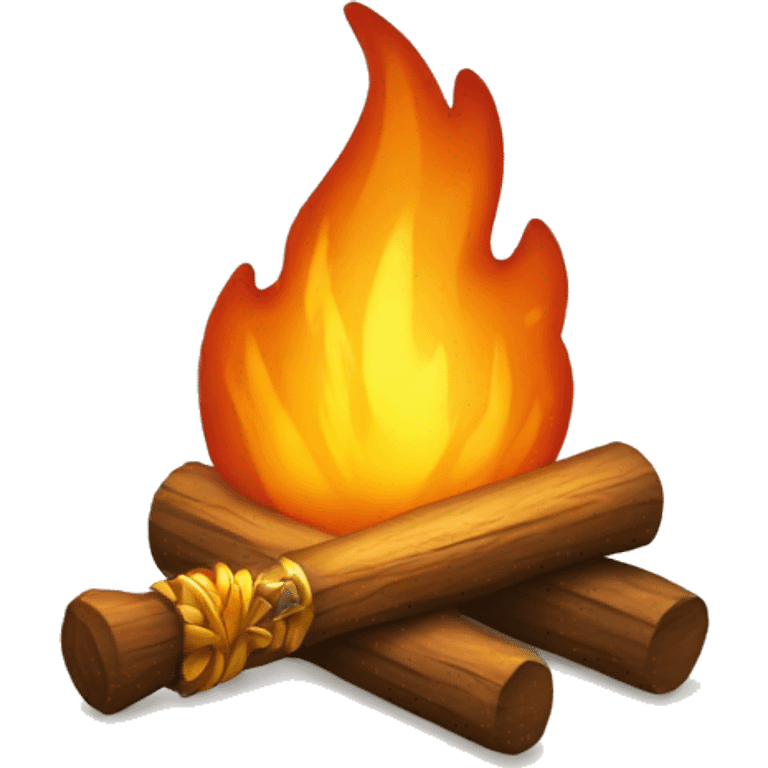  bonfire with a sword coming out of the flames emoji