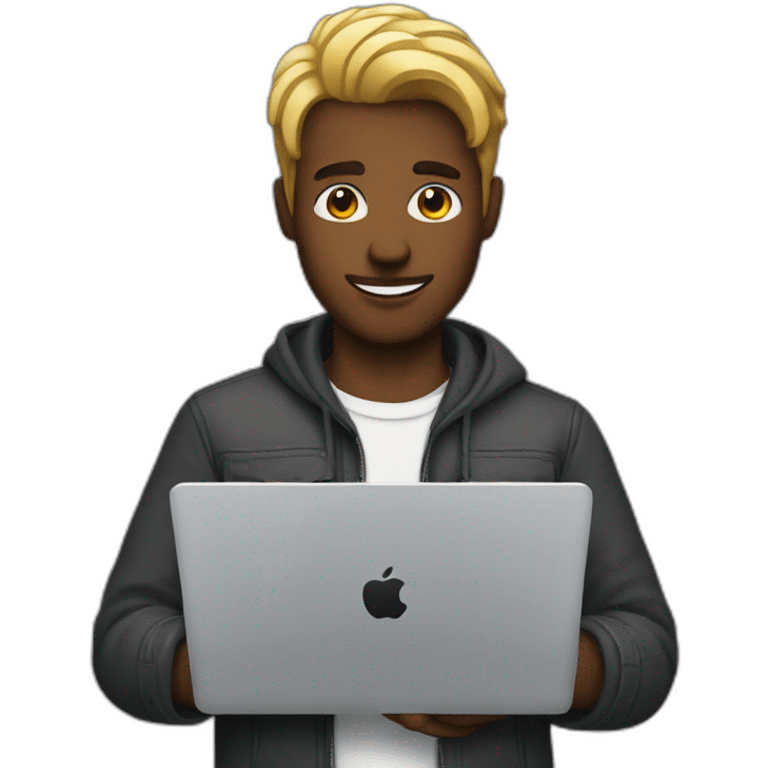 gay man with a macbook  emoji