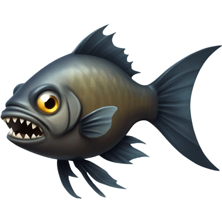 Mean fish emoji