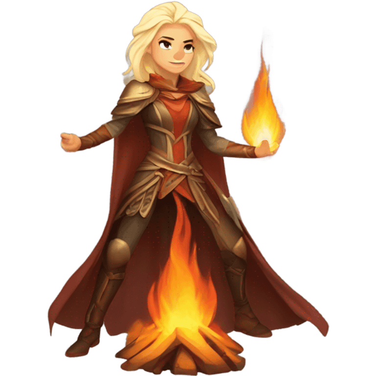 Aelin galathynius with fire emoji