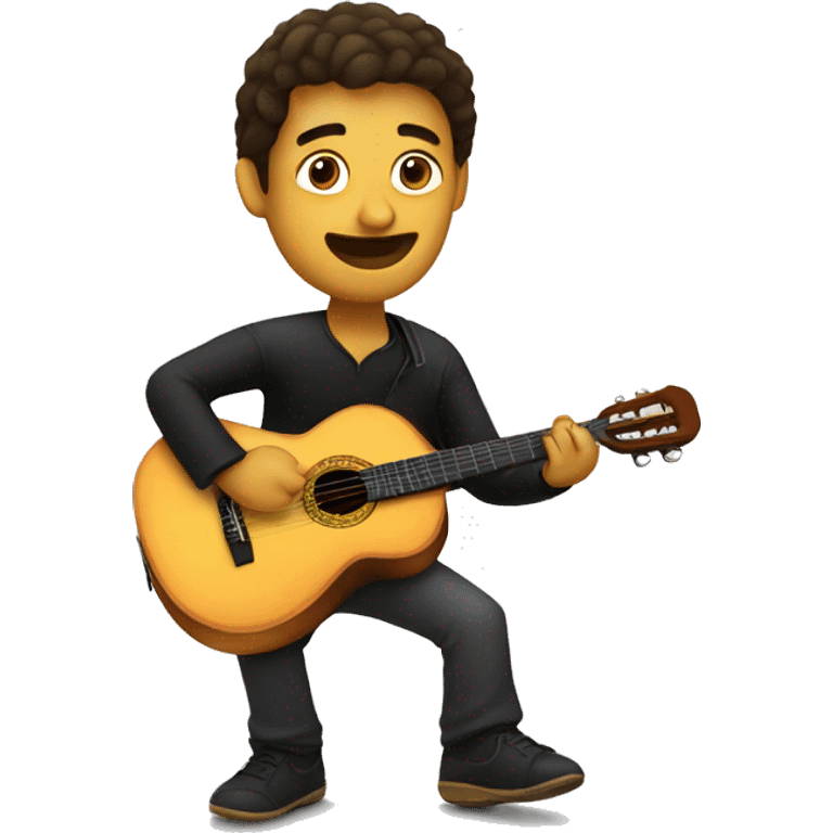 spanish person playing spanish guitar emoji