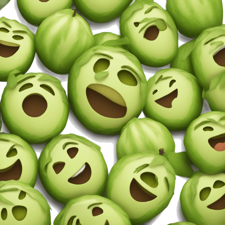 Chica con cara de palta emoji