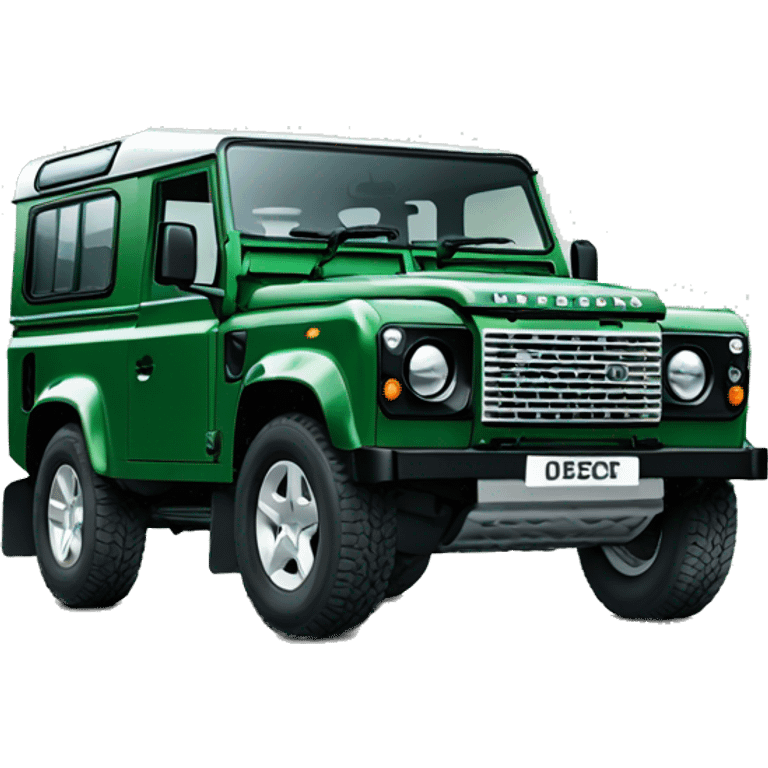 landrover defender 90 green emoji