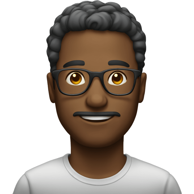 guy with glasse emoji