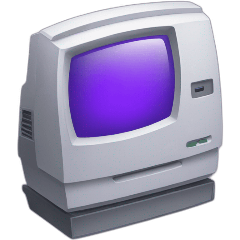 Purple computer emoji