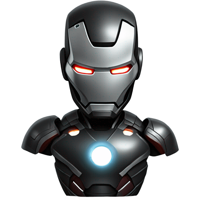 black ironman emoji