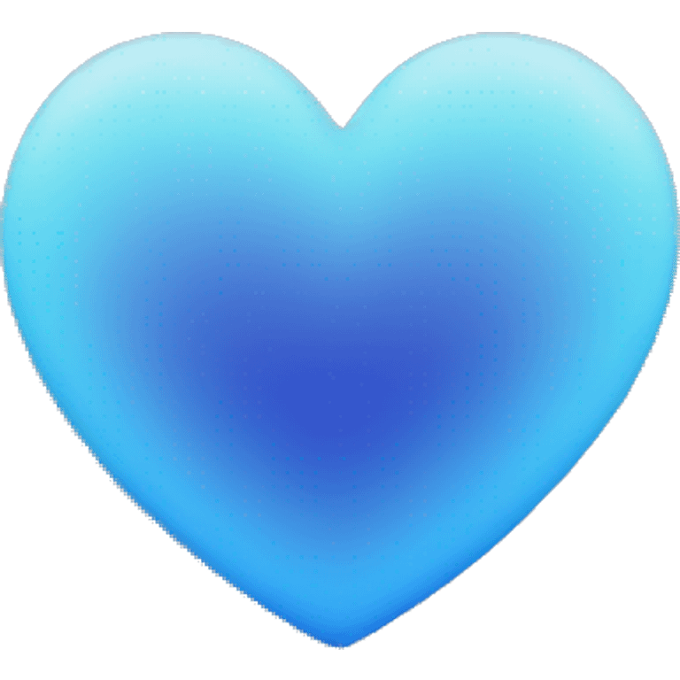 love heart beautiful blue gradient emoji