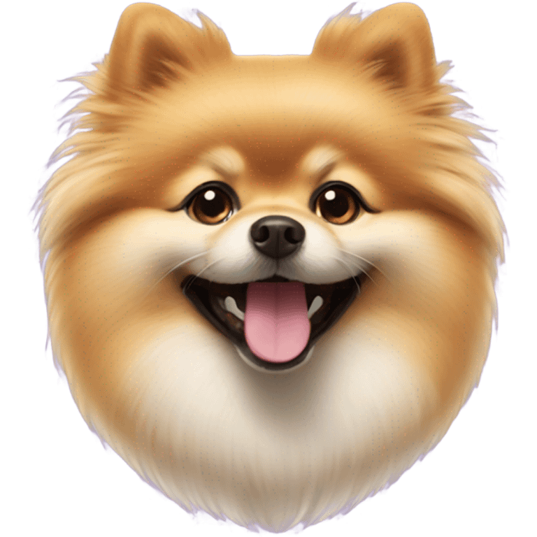 Pomeranian smile emoji