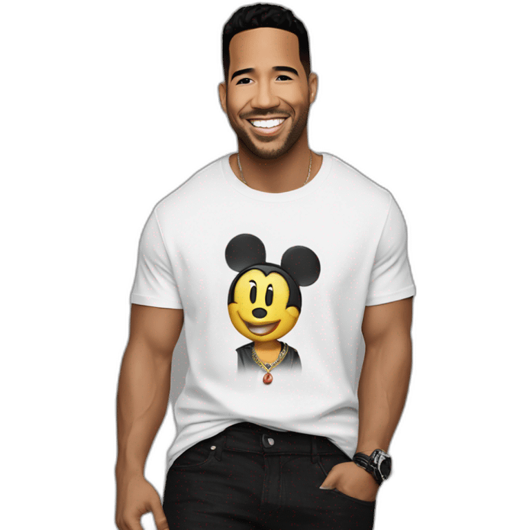 Romeo santos t-shirt mickey emoji