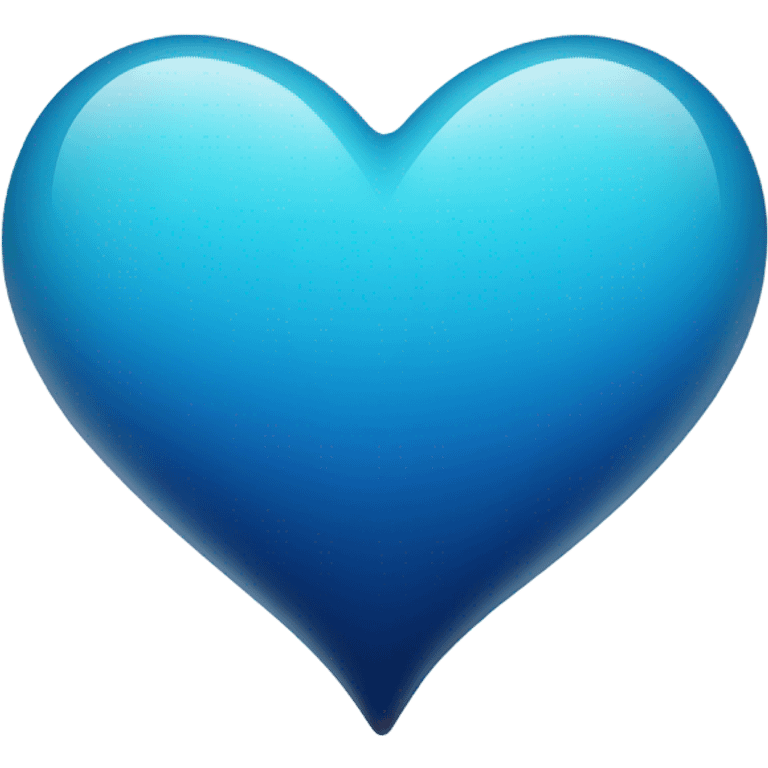 Ocean blue heart emoji