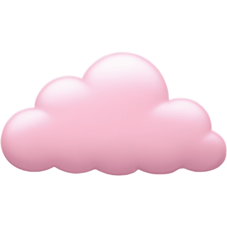 pale Pink cloud with raining hearts emoji