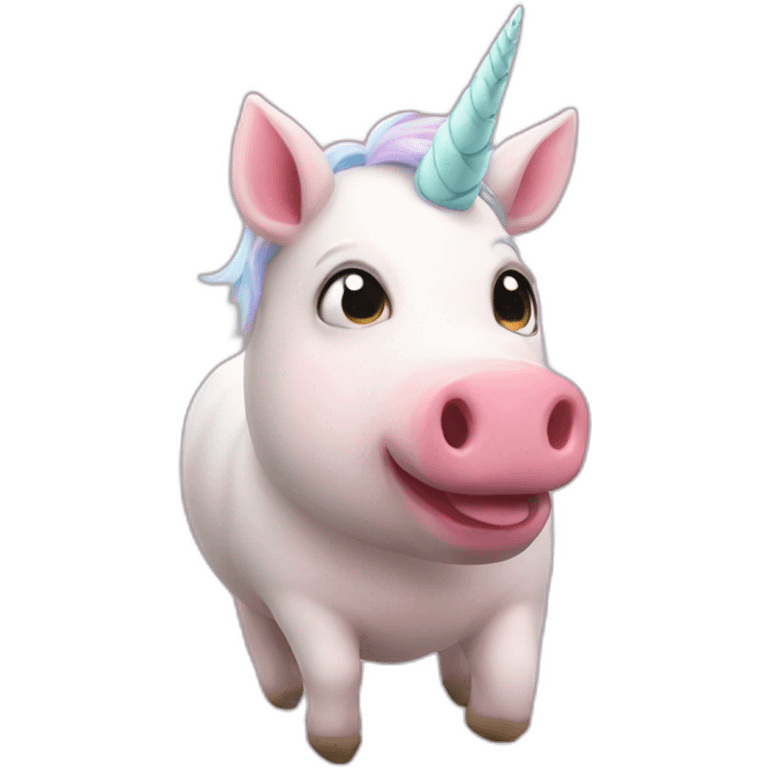 Unicorn pig emoji