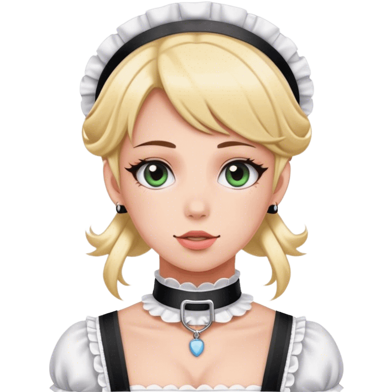 femboy maid with choker emoji