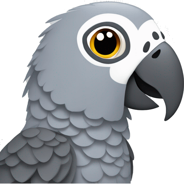 African grey parrot  emoji