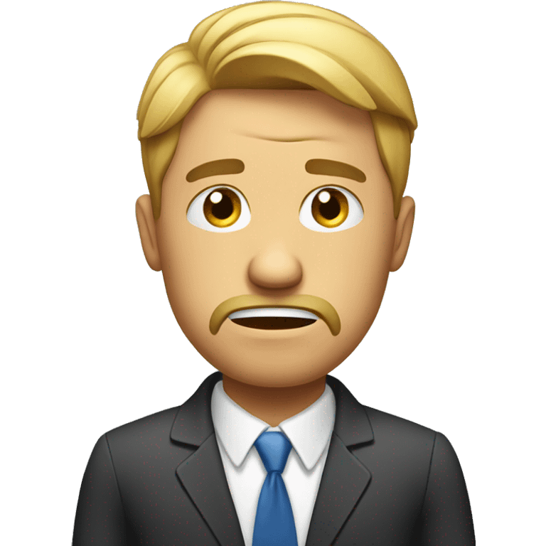 stressed business man emoji