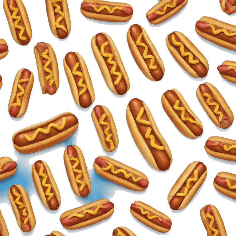 Hotdog eating hotdogs emoji