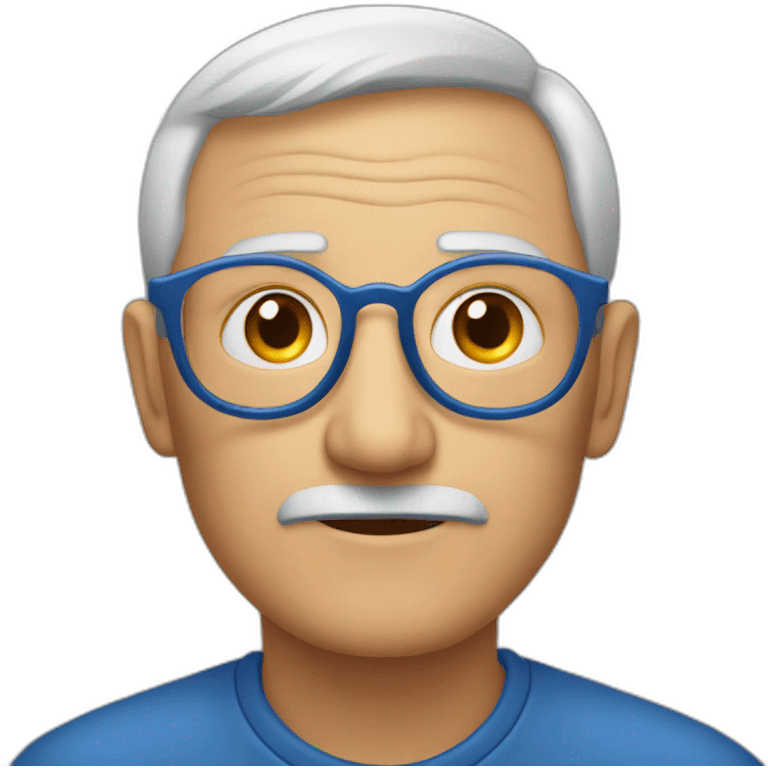 Abuelo ojos azules emoji