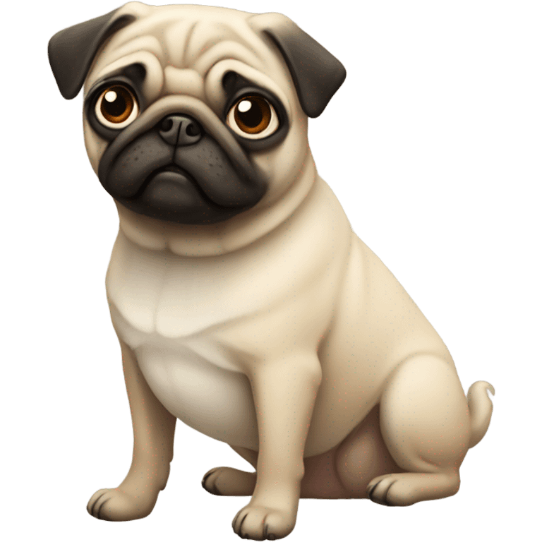 A pug emoji