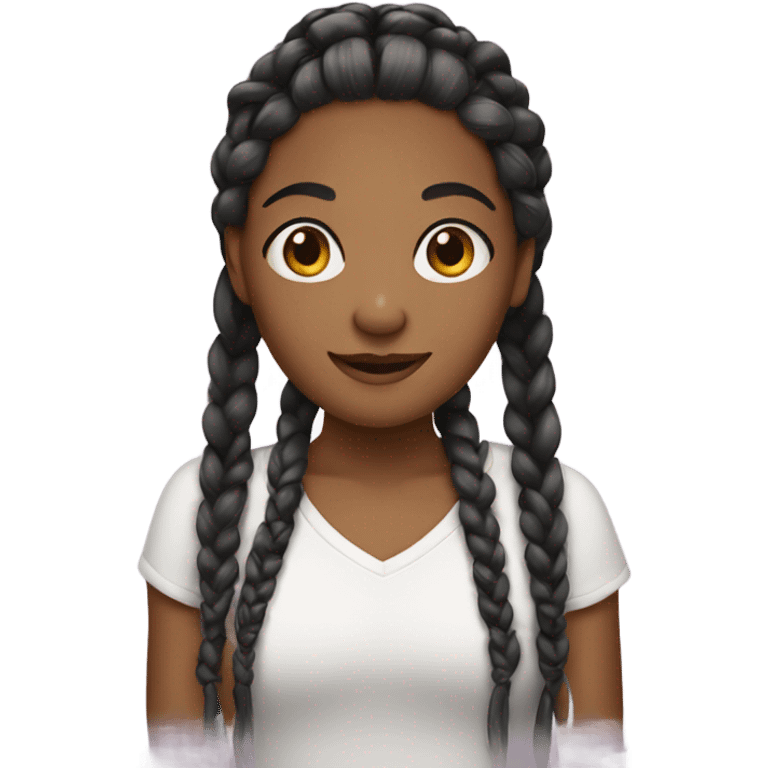 Girl with braids emoji