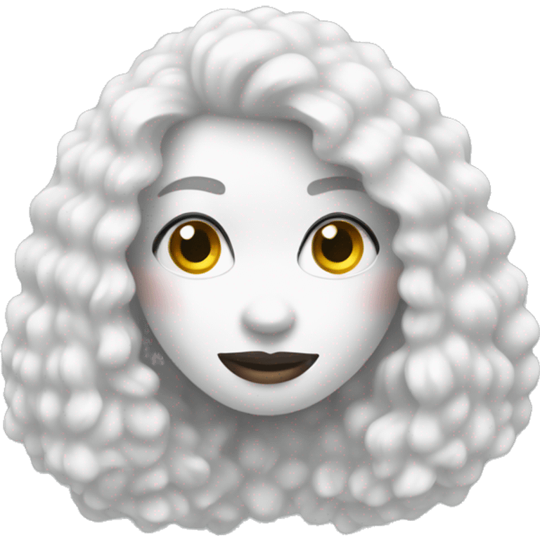 White boucle emoji