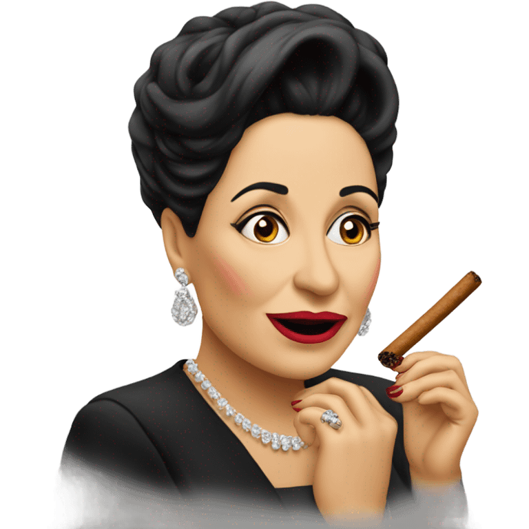 Isabel Pantoja con un cigarro emoji