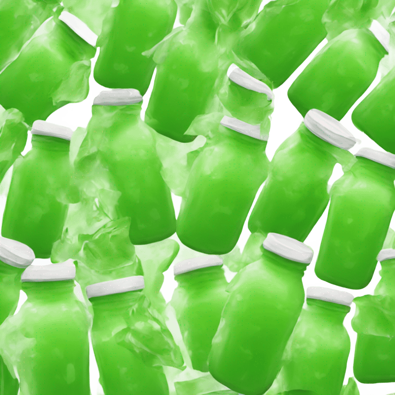 Bottled green juice emoji