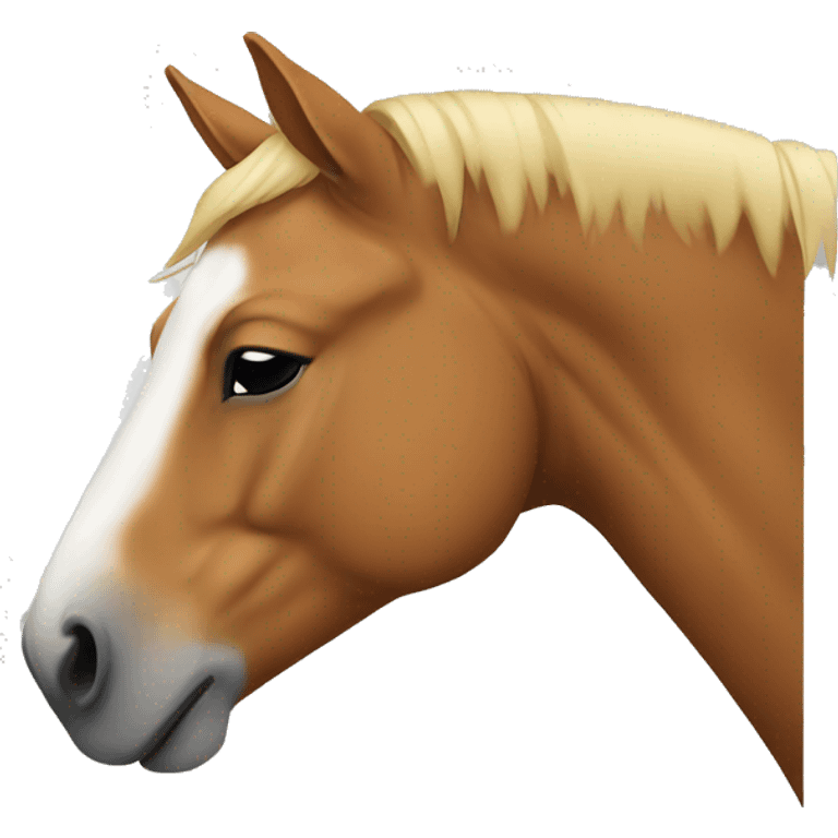 Horse sleeping emoji