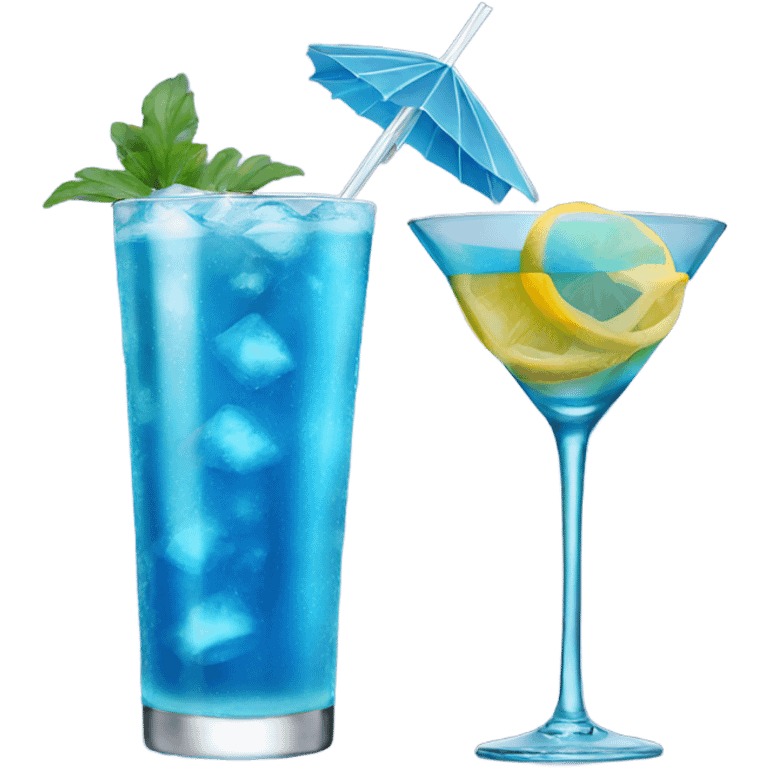 blue cocktail emoji