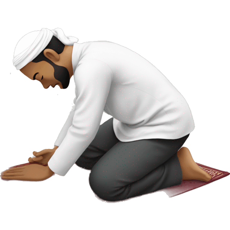 Muslim doing Sujood emoji