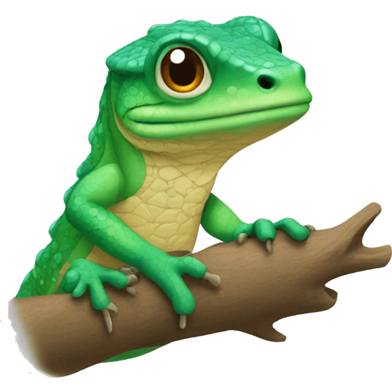 lezard in winter emoji