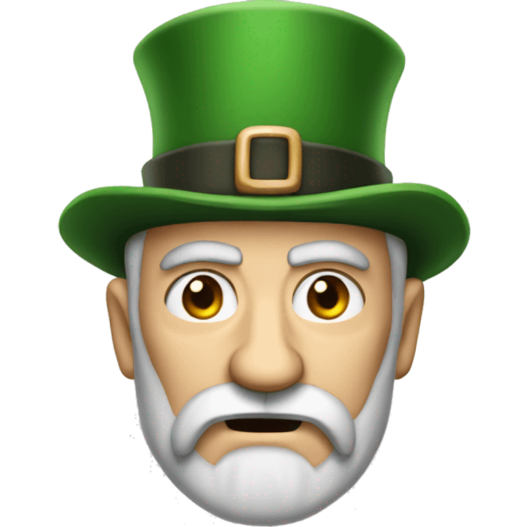 irish angry man old with beard and hat emoji