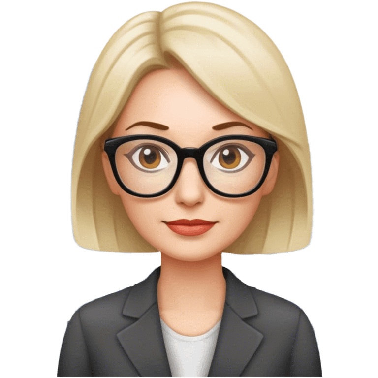 give me a nerdy woman who builds websites in her 40s wearing glasses emoji