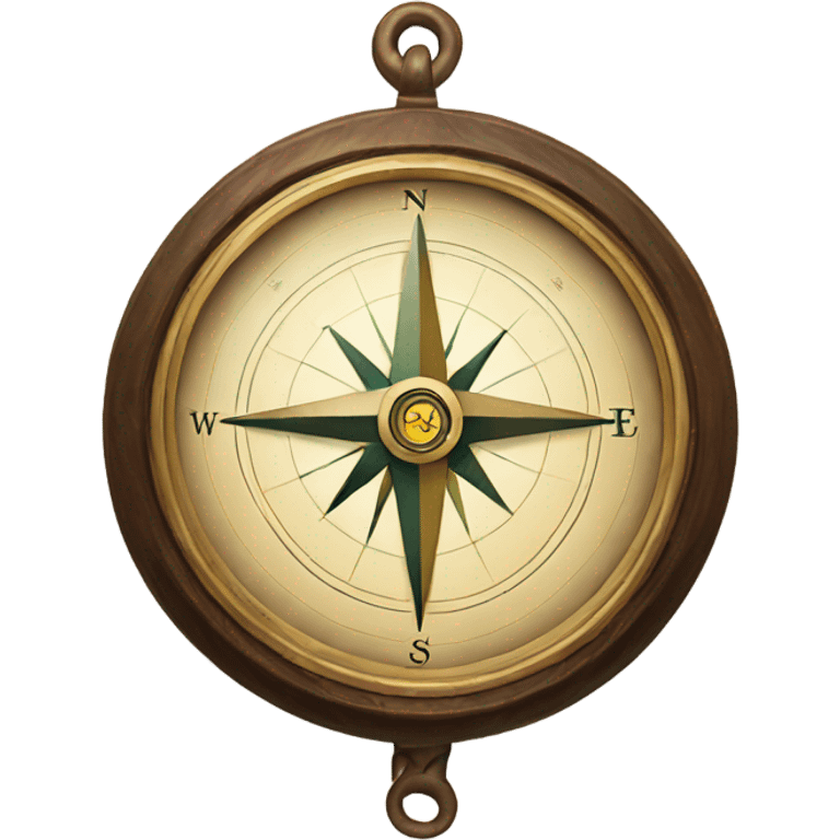 Compass pointing north emoji