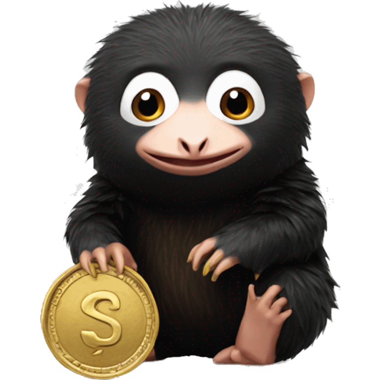 niffler with a coin emoji