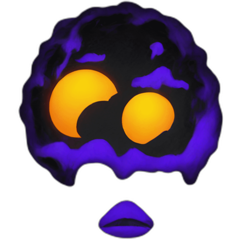 Black light poster emoji