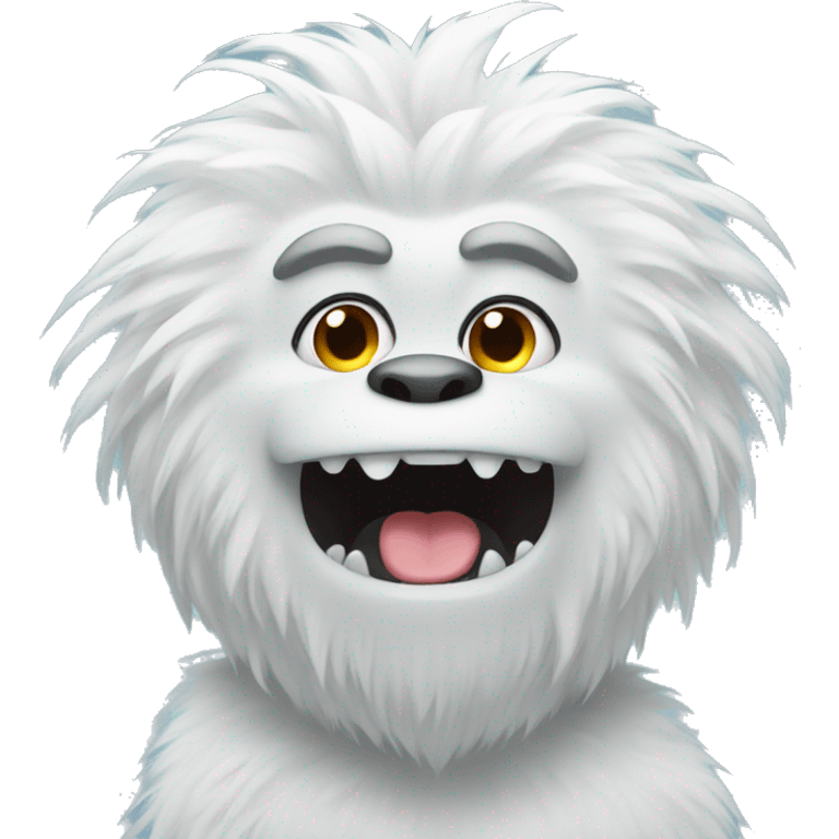 Cute yeti emoji