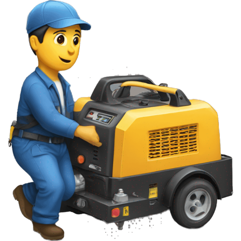 Italian towing a generator emoji