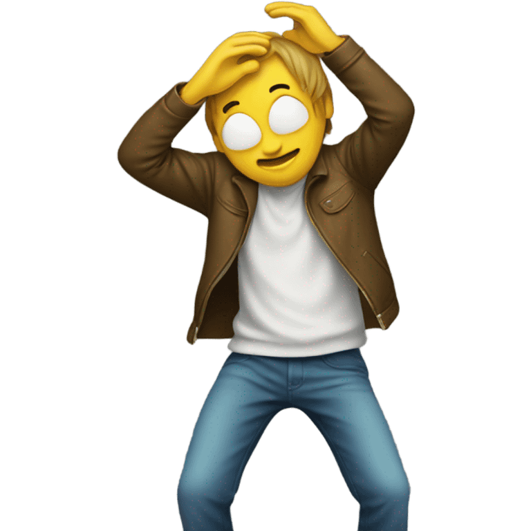 person dabbing emoji