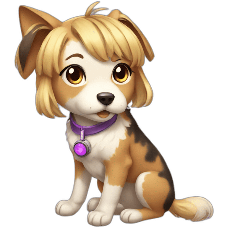 Anime Dog Girl Gamer emoji