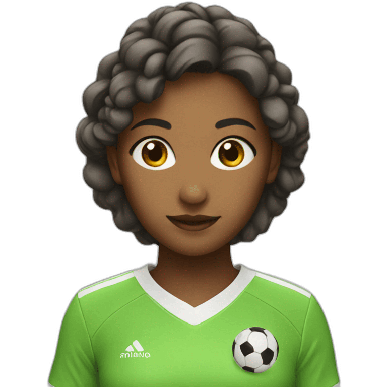 Soccer girl emoji