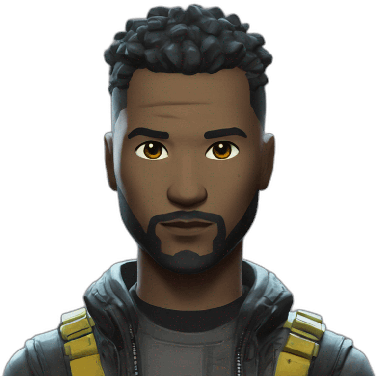 main character from cyberpunk 2077 game emoji