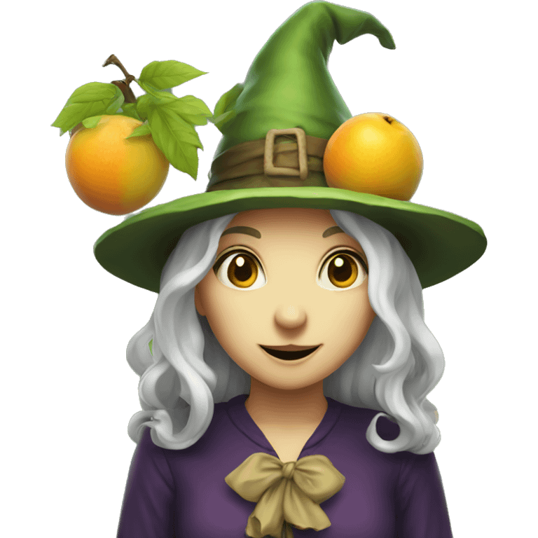 Fruit witch emoji