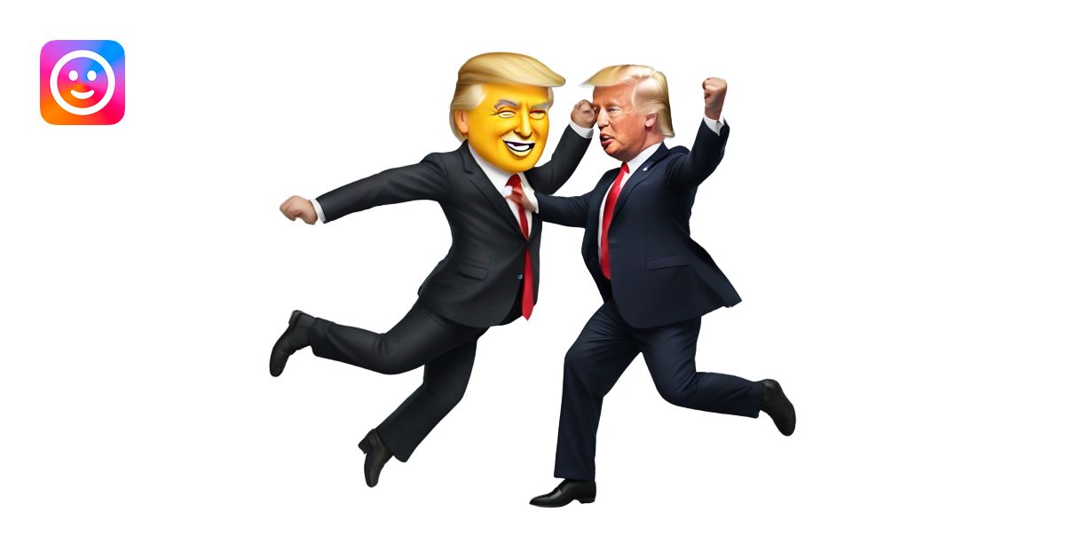 donald trump dancing with elon musk emoji | AI Emoji Generator