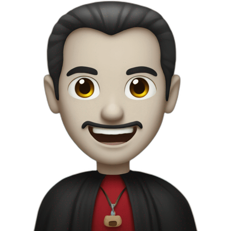 Dracula at the beach emoji