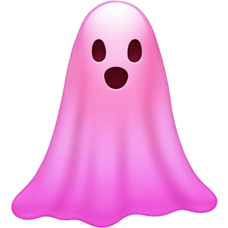 Pink ghost emoji