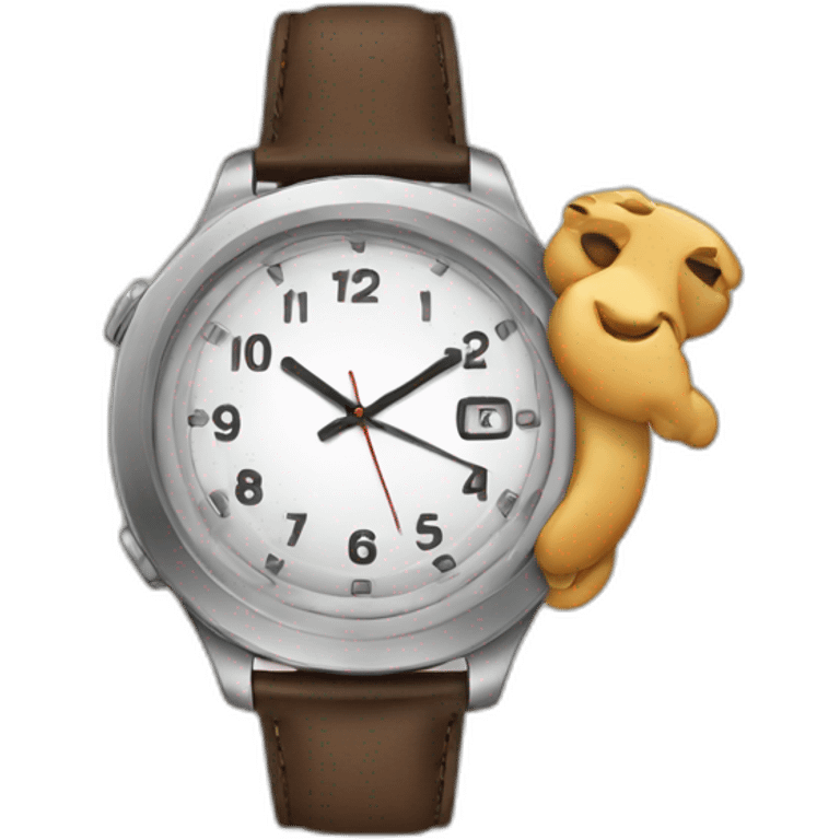 Lazy with luxe watch emoji