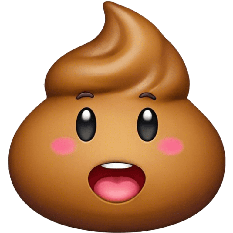 poop emoji with transparent background emoji