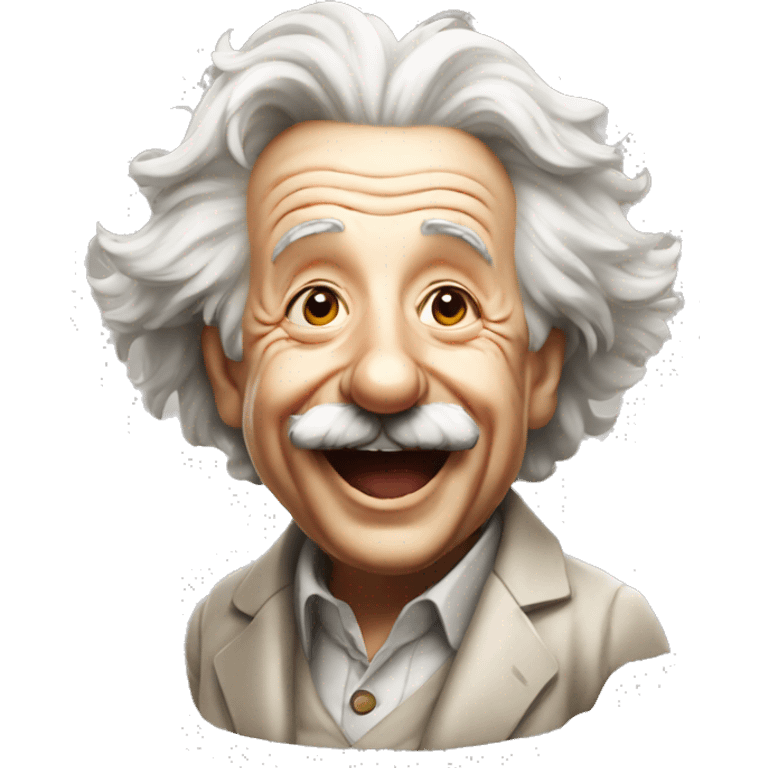 happy albert einstein celebrates emoji