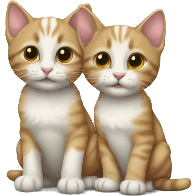 Two kittens emoji