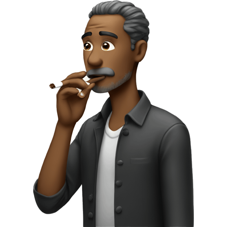 man smoking cigaret emoji